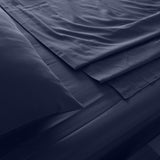 Royal Comfort 1000 Thread Count Bamboo Cotton Sheet and Quilt Cover Complete Set King Royal Blue