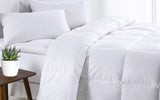 Royal Comfort 500GSM Goose Feather Down Quilt And Bamboo Quilted Pillow Set King White