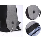 Anti Theft Backpack Waterproof bag School Travel Laptop Bags USB Charging 40 x 31 x 11cm Grey