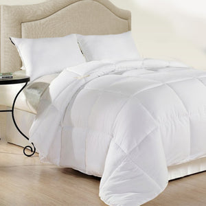 Royal Comfort 500GSM Plush Duck Feather Down Quilt Ultra Warm Soft - All Seasons Single White