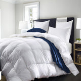 Royal Comfort Quilt 50% Duck Down 50% Duck Feather 233TC Cotton Pure Soft Duvet Single White