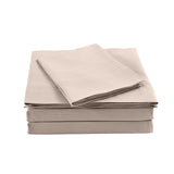 Royal Comfort Bamboo Blended Sheet & Pillowcases Set 1000TC Ultra Soft Bedding Double Warm Grey