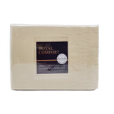 Royal Comfort Bamboo Blended Sheet & Pillowcases Set 1000TC Ultra Soft Bedding Queen Ivory