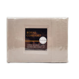 Royal Comfort Bamboo Blended Sheet & Pillowcases Set 1000TC Ultra Soft Bedding Queen Warm Grey