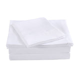 Royal Comfort Bamboo Blended Sheet & Pillowcases Set 1000TC Ultra Soft Bedding King White