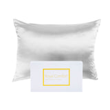 Royal Comfort Mulberry Soft Silk Hypoallergenic Pillowcase Twin Pack 51 x 76cm 51 x 76 cm Silver