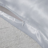 Royal Comfort Mulberry Soft Silk Hypoallergenic Pillowcase Twin Pack 51 x 76cm 51 x 76 cm Silver