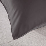 Royal Comfort Mulberry Soft Silk Hypoallergenic Pillowcase Twin Pack 51 x 76cm 51 x 76 cm Charcoal