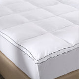 Royal Comfort 1000GSM Luxury Bamboo Fabric Gusset Mattress Pad Topper Cover King White