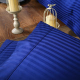 Kensington 1200 Thread Count 100% Egyptian Cotton Sheet Set Stripe Hotel Grade Double Indigo