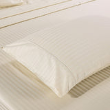 Kensington 1200 Thread Count 100% Egyptian Cotton Sheet Set Stripe Hotel Grade Queen Sand