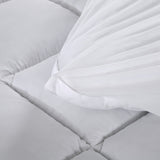 Royal Comfort 1000GSM Memory Mattress Topper Cover Protector Underlay Single White