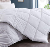 Royal Comfort 350GSM Luxury Soft Bamboo All-Seasons Quilt Duvet Doona All Sizes Single White