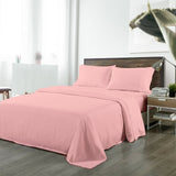 Royal Comfort Bamboo Blended Sheet & Pillowcases Set 1000TC Ultra Soft Bedding King Blush