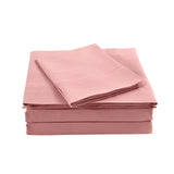 Royal Comfort Bamboo Blended Sheet & Pillowcases Set 1000TC Ultra Soft Bedding King Blush