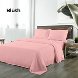 Royal Comfort Bamboo Blended Sheet & Pillowcases Set 1000TC Ultra Soft Bedding King Blush