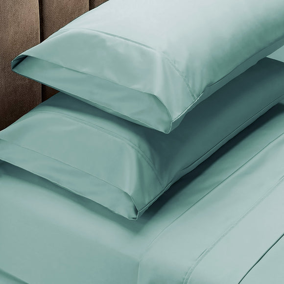 Royal Comfort 1000 Thread Count Sheet Set Cotton Blend Ultra Soft Touch Bedding King Green Mist