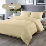 Royal Comfort Bamboo Blended Quilt Cover Set 1000TC Ultra Soft Luxury Bedding Queen Ivory