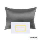 Royal Comfort Pure Silk Pillow Case 100% Mulberry Silk Hypoallergenic Pillowcase 51 x 76 cm Charcoal