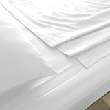 Royal Comfort 1000TC Hotel Grade Bamboo Cotton Sheets Pillowcases Set Ultrasoft Queen White