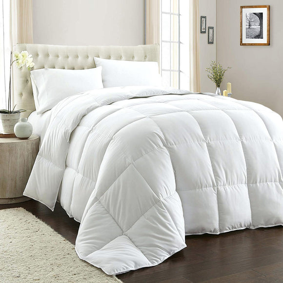 Royal Comfort 800GSM Quilt Down Alternative Doona Duvet Cotton Cover Hotel Grade Queen White