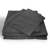 Royal Comfort 1000TC Hotel Grade Bamboo Cotton Sheets Pillowcases Set Ultrasoft Double Pewter