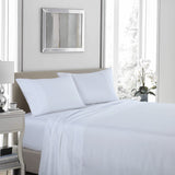 Royal Comfort 1200 Thread Count Sheet Set 4 Piece Ultra Soft Satin Weave Finish Double White