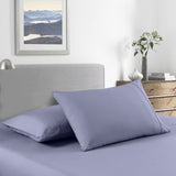 Royal Comfort 2000 Thread Count Bamboo Cooling Sheet Set Ultra Soft Bedding Single Lilac Grey