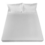 Royal Comfort 1200TC Sheet Set Damask Cotton Blend Ultra Soft Sateen Bedding Queen White