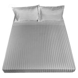 Royal Comfort 1200TC Sheet Set Damask Cotton Blend Ultra Soft Sateen Bedding Queen Silver