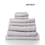 Royal Comfort Eden Egyptian Cotton 600GSM 8 Piece Luxury Bath Towels Set 8 Piece Holly