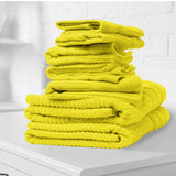 Royal Comfort Eden Egyptian Cotton 600GSM 8 Piece Luxury Bath Towels Set 8 Piece Yellow