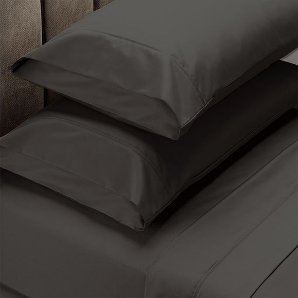 Royal Comfort 1500 Thread Count Cotton Rich Sheet Set 4 Piece Ultra Soft Bedding Queen Dusk Grey