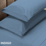 Royal Comfort 1500 Thread Count Cotton Rich Sheet Set 4 Piece Ultra Soft Bedding Queen Indigo