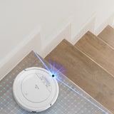 MyGenie ZX1000 Automatic Robotic Vacuum Cleaner Dry Wet Mop Sweep Floor - White 35 x 9cm White