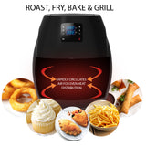 Kitchen Couture 7L Air Fryer Digital Low Fat Oil Free Rapid Healthy Deep Cooker 7 Litre Black