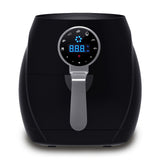 Kitchen Couture Black 5L Digital Air Fryer Low Fat Fast Cooking LCD Touch Screen 5 Litre Black