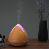 Essential Oils Ultrasonic Aromatherapy Diffuser Air Humidifier Purify 400ML  Light Wood