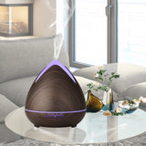 Essential Oils Ultrasonic Aromatherapy Diffuser Air Humidifier Purify 400ML  Dark Wood