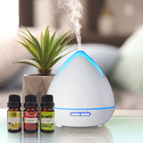 Essential Oils Ultrasonic Aromatherapy Diffuser Air Humidifier Purify 400ML  White