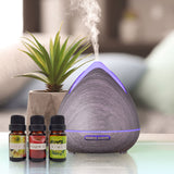 Essential Oils Ultrasonic Aromatherapy Diffuser Air Humidifier Purify 400ML  Violet