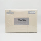 Renee Taylor 1500 Thread Count Pure Soft Cotton Blend Flat & Fitted Sheet Set Queen Ivory