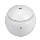 Milano Ultrasonic USB Diffuser with 10 Aroma Oils Humidifier LED Light 130ml 9.7 x 9.7 x 9.7cm White