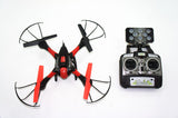 Sky Hawkeye Six-Axis Gyro-Stabilised LED Navigation Quadcopter Real-Time Drone  Black, Red