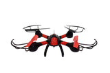 Sky Hawkeye Six-Axis Gyro-Stabilised LED Navigation Quadcopter Real-Time Drone  Black, Red