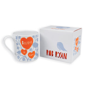 Rob Ryan Designer Mug Believe in People Contemporary Inspirational Design One Size