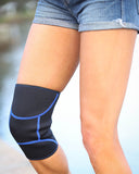 Sprint Industries Neoprene Zip Knee Support Pain Relief Brace Sports - Unisex  Black, Blue