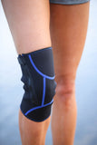 Sprint Industries Neoprene Zip Knee Support Pain Relief Brace Sports - Unisex  Black, Blue