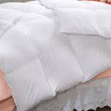 50% Duck Feather & 50% Duck Down Quilt 500GSM + Duck Pillows Twin Pack Combo Single White