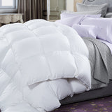 50% Duck Feather & 50% Duck Down Quilt 500GSM + Duck Pillows Twin Pack Combo Double White